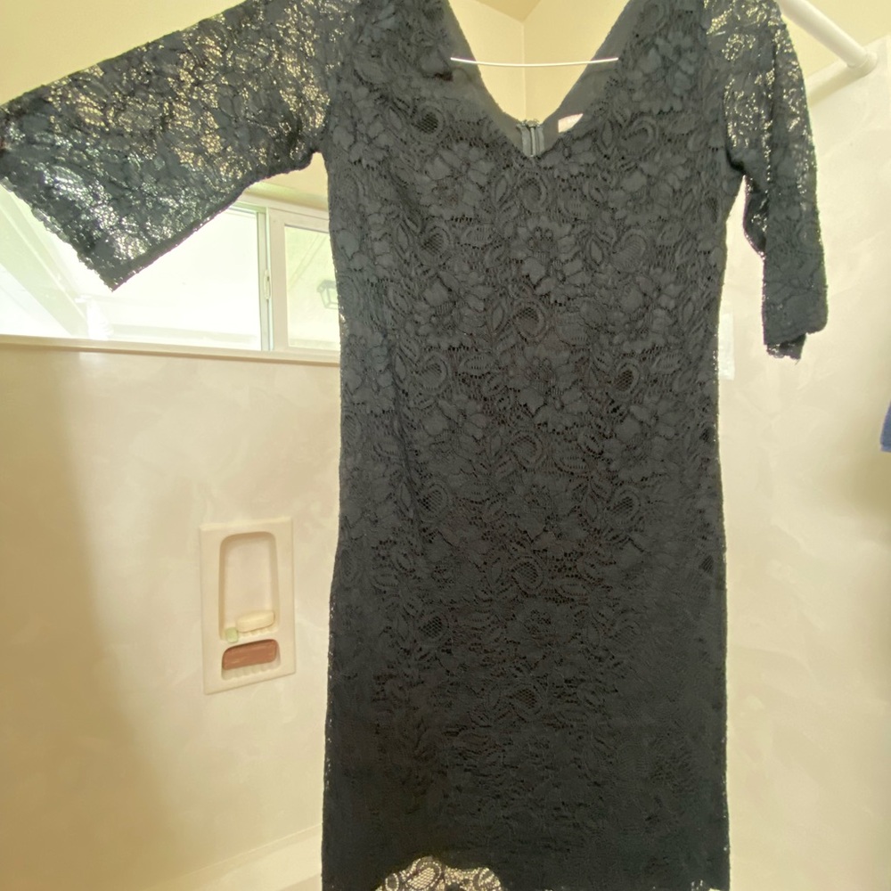 Elegant Black Lace Dress
